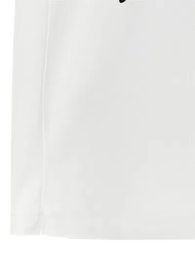Ferragamo Signature Velvet Logo T-shirt In White
