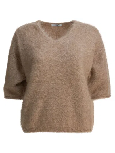 R2w Knitwear Beige In Brown