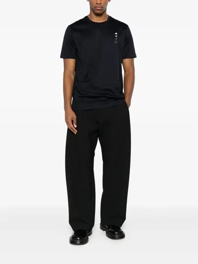 Paul & Shark Logo-print Cotton T-shirt Clothing In Black