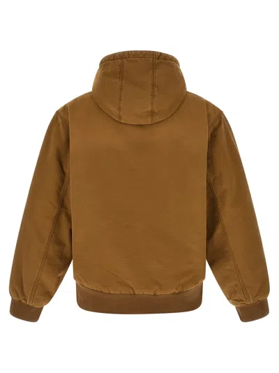 Carhartt Og Active Puffer Jackets Beige In Brown