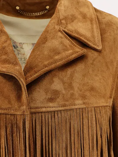 Golden Goose Olinda Suede Jacket In Brown