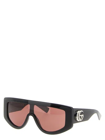 Gucci Women Rectangular Sunglasses In Brown