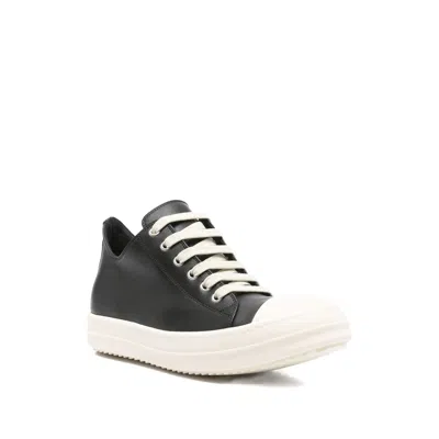 Rick Owens Low-top Sneakers With Reinforced Toe In Black