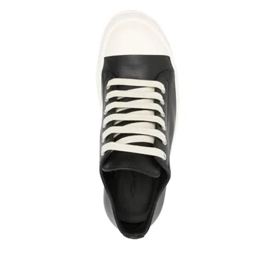 Rick Owens Low-top Sneakers With Reinforced Toe In Black