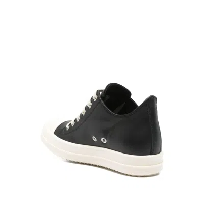 Rick Owens Low-top Sneakers With Reinforced Toe In Black