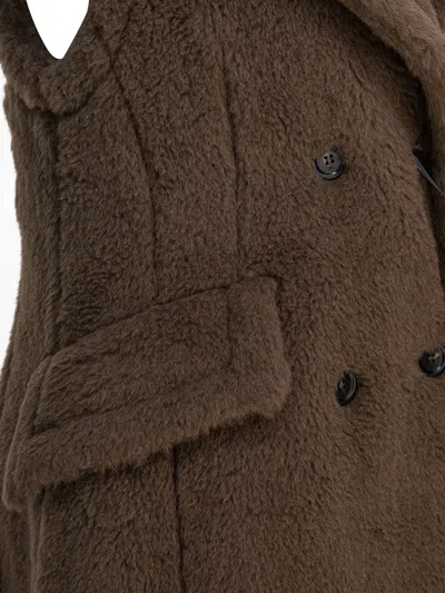 Max Mara Sleeveless Jacket In Alpaca Jackets And Coats Brown In Brown