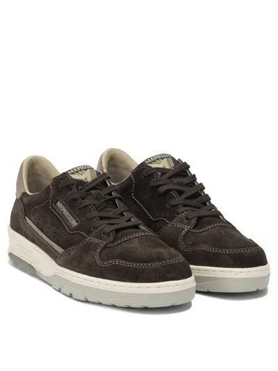 Mephisto Marius Velvet Low-top Sneakers In Brown