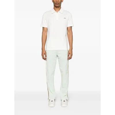 Apc A.p.c. White Polo Shirts Men In White