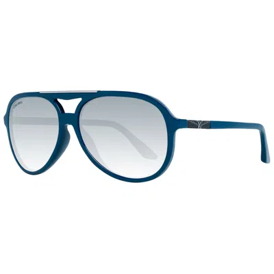 Longines Blue Plastic Sunglasses In Blue