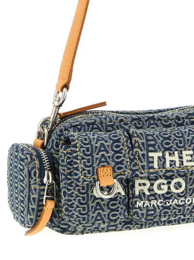Marc Jacobs The Cargo Monogram Denim Shoulder Bag In Blue