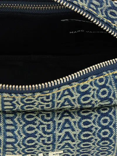 Marc Jacobs The Cargo Monogram Denim Shoulder Bag In Blue