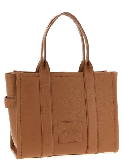 Marc Jacobs The Leather Large Tote Shopping Bag In Brown