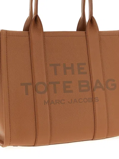 Marc Jacobs The Leather Large Tote Shopping Bag In Brown