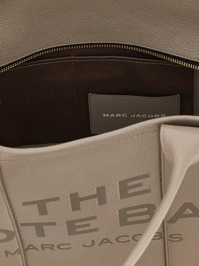 Marc Jacobs The Leather Large Tote Shopping Bag In Brown