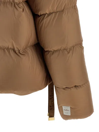 Max Mara The Cube Trebi Down Jacket In Brown