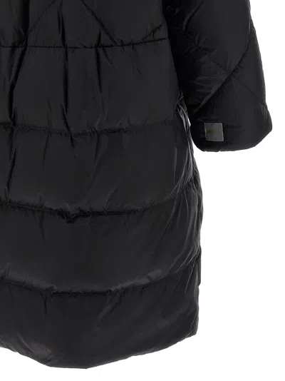 Max Mara The Cube Trefe Nylon Long Jacket In Black