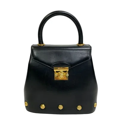 Pre-owned Ferragamo Leather Handbag () In Black