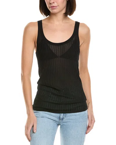 Helmut Lang Pointelle Tank In Black