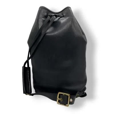 Pre-owned Coach Leather Backpack () In Black