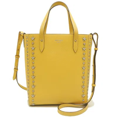 Pre-owned Jimmy Choo Leather Handbag () In Yellow