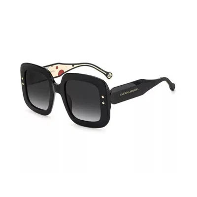Carolina Herrera Black Acetate Sunglasses In Black