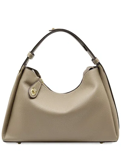 Adele Berto Leather Tote In Neutral