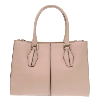 Pre-owned Tod's Leather Handbag Tote Bag () In Pink