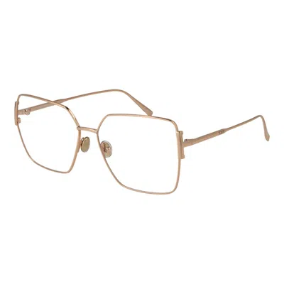 Tod's Red Metal Glasses (frames) In Gold