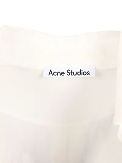 Acne Studios Women Long-sleeved Blouse In White