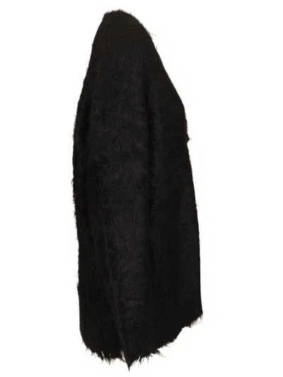 Acne Studios Mohair And Wool Cardigan Knitwear Black In Black