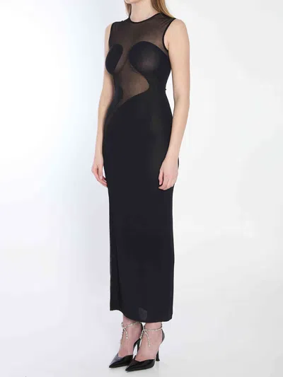 Alaïa Alaia Women Knit Molded Midi Dress In Black
