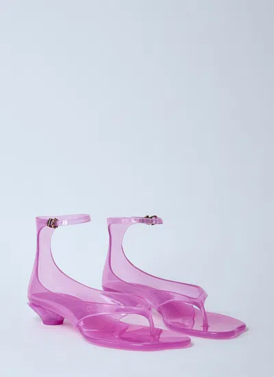 Chloé Chloe Women Fluo Pink Tpu Chloe Jelly Thong Sandals In Pink Fizz