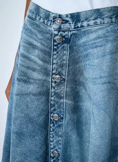 Diesel Women De-annet-fsh Midi Skirt In Blue