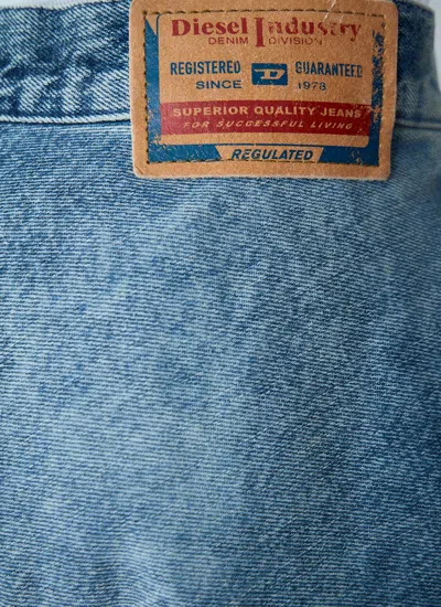 Diesel Women De-annet-fsh Midi Skirt In Blue