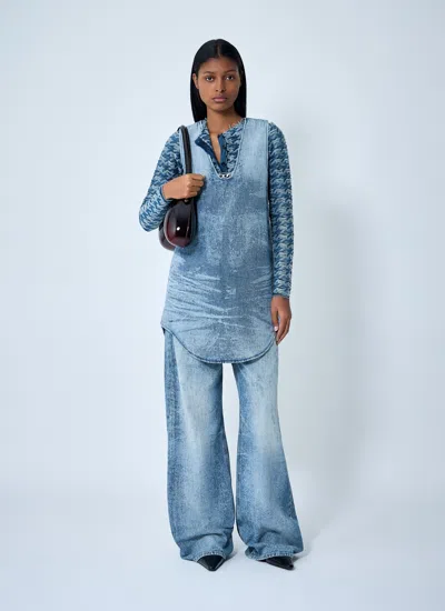 Diesel Women De-laris-dress-fsh In Blue