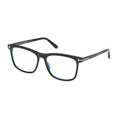 Tom Ford Contrast-frame Flat Mirror In Black