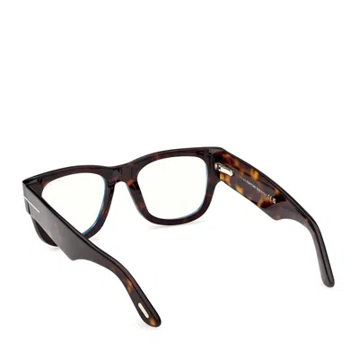 Tom Ford Edel Clip-on Glasses In Brown