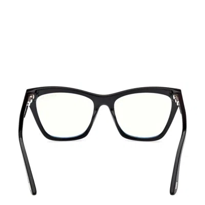 Tom Ford 54mm Cat Eye Blue Light Blocking Optical Glasses In Black