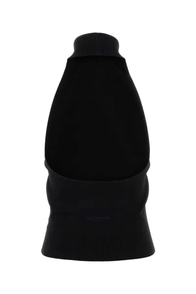 Givenchy Mock-neck Knit Halter Top In Black