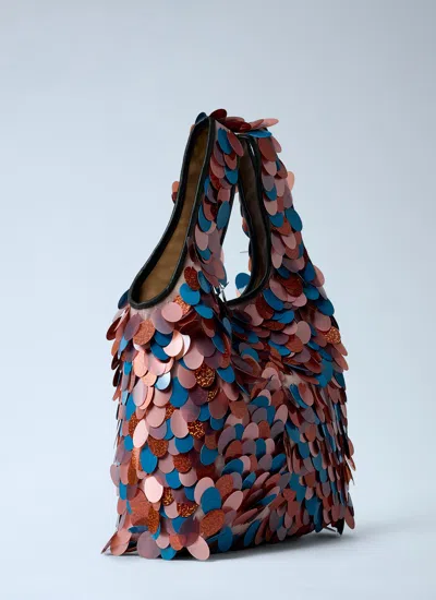 Dries Van Noten Sequin-decorated Handbag In Multi