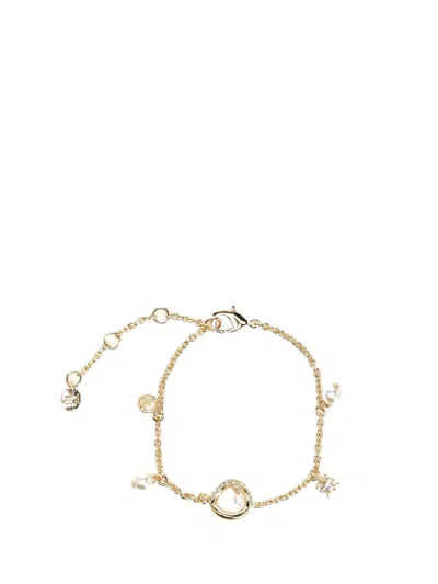 Fendi Women Bracelet With Pearls In Gold