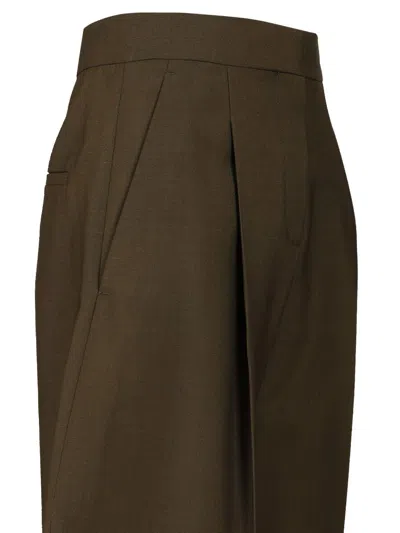 Fendi Women Riding Trousers In Green