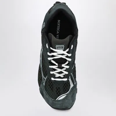 Bottega Veneta Orbit Suede-trimmed Sneakers In Black