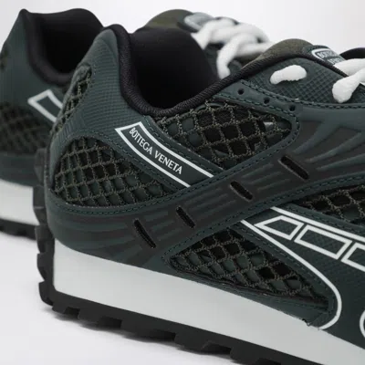 Bottega Veneta Orbit Suede-trimmed Sneakers In Black