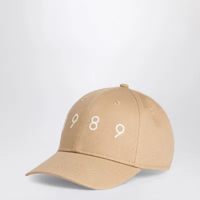 1989 Studio Solid Color Cap With Embroidered Logo In Brown