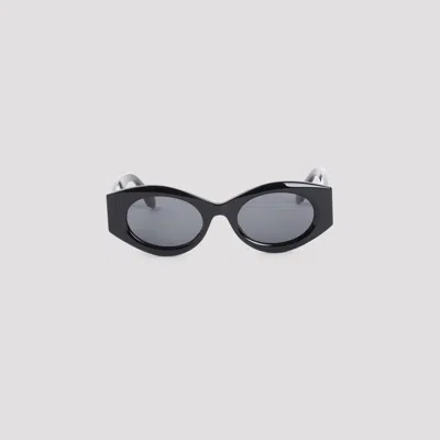 Alaïa Alaia Black Recycled Acetate Sunglasses In Black
