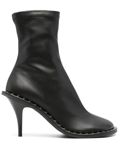 Stella Mccartney Syder 100mm Ankle Boots In Black