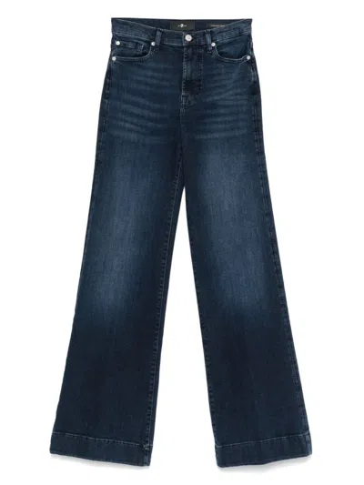 7 For All Mankind The Leggy Bootcut Denim Jeans In Blue