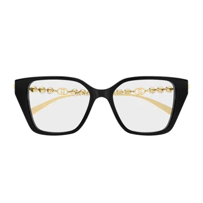 Gucci Gg1969o Linea Emblem Eyeglasses In Black
