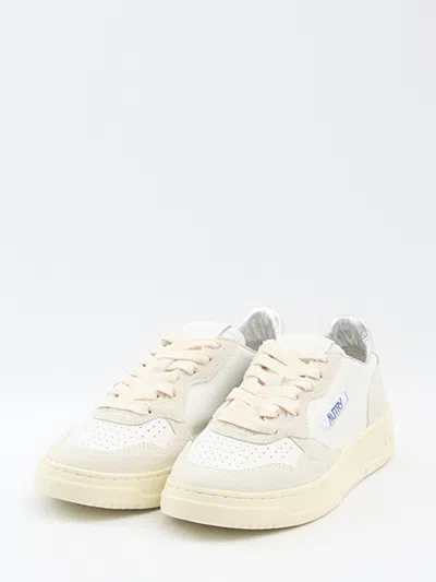 Autry Medalist Sneakers In Leather With Suede Inserts In Multi